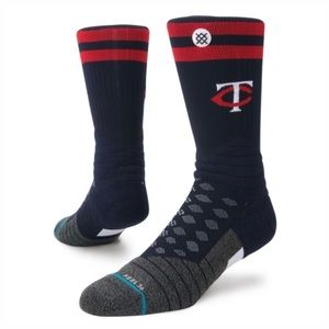 NWT STANCE Minnesota Twins MLB Diamond Pro OTC Feel 360 Socks Mid-Cushion
